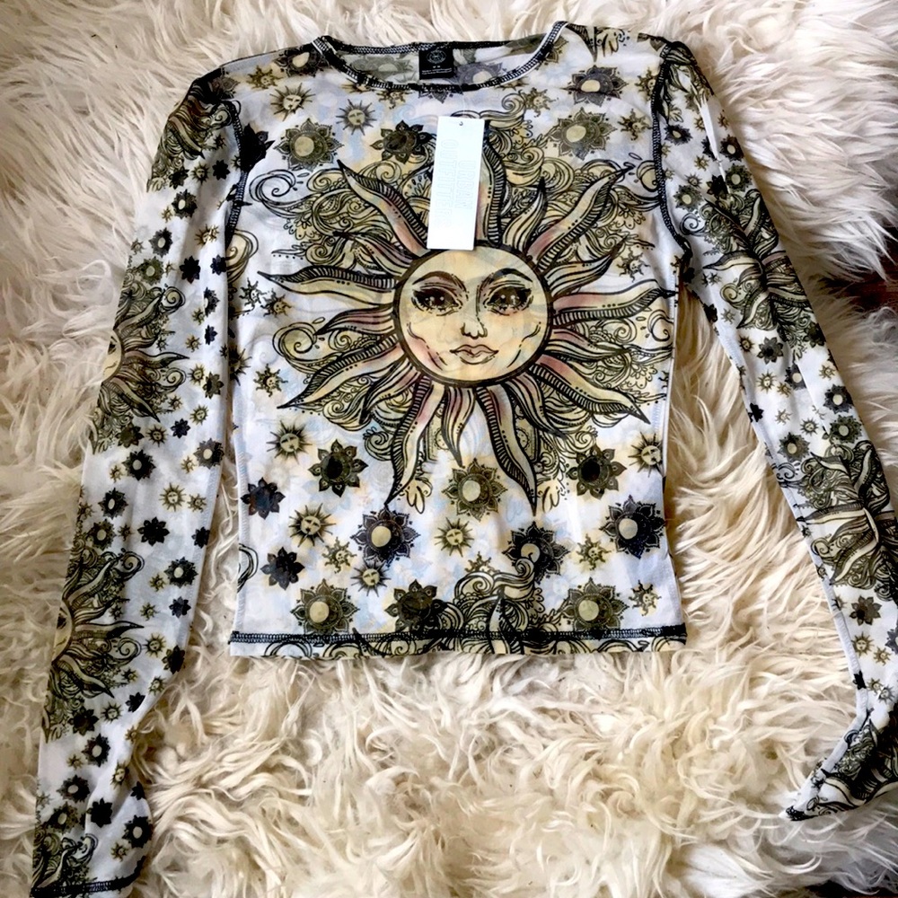 Urban Outfitters Mesh Sun Top